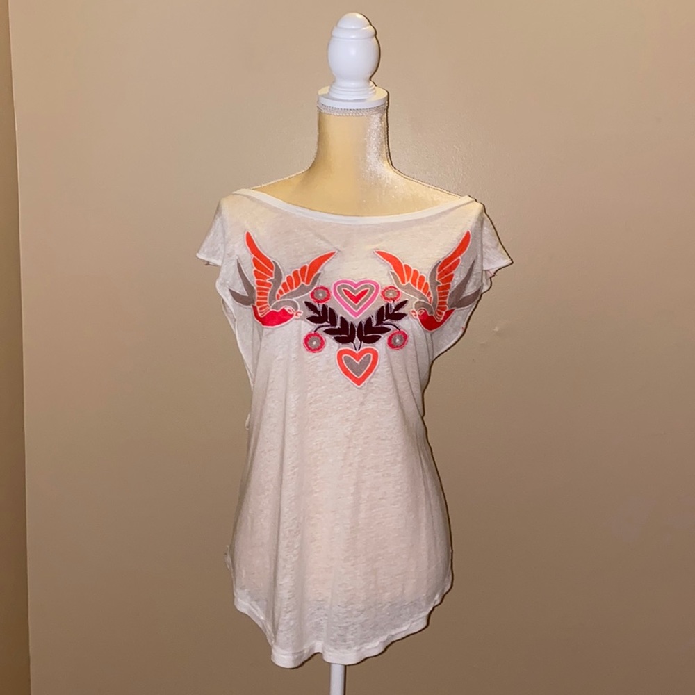 Free People embroidered top